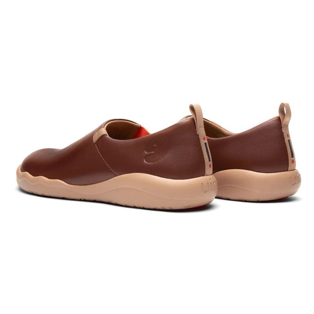 UIN Men's Travel Walking Shoes Slip On Casual Sneaker (BROWN TOLEDO II ) No Box - Picture 7 of 8